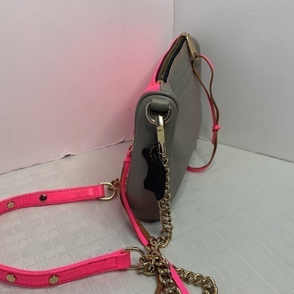 Rebecca Minkoff Mini MAC Bright Pink /Grey - Picture 2 of 9